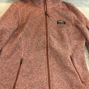 New LLBean Dusty Rose zip-up